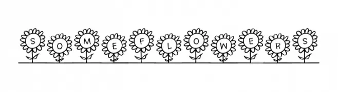 SoMeFlOwErS  Frei Schriftart Herunterladen