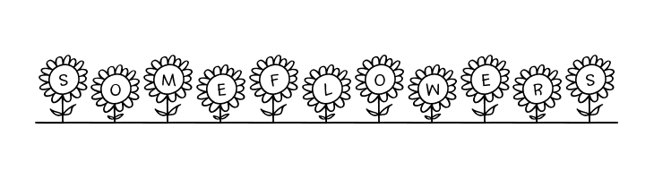 SoMeFlOwErS  les polices de caractères gratuit tlcharger