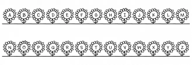 SoMeFlOwErS Font LOWERCASE