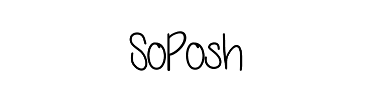 SoPosh  les polices de caractères gratuit tlcharger