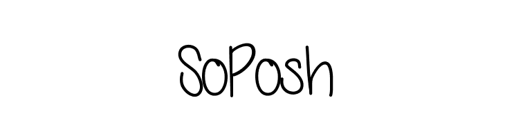 SoPosh  Fuentes Gratis Descargar