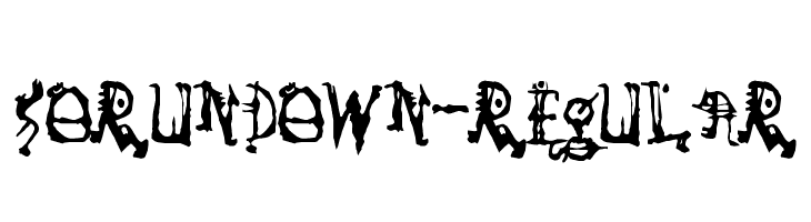 SoRunDown-Regular  Free Fonts Download