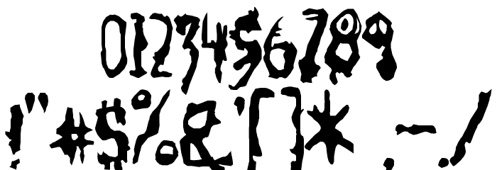 SoRunDown-Regular Font OTHER CHARS