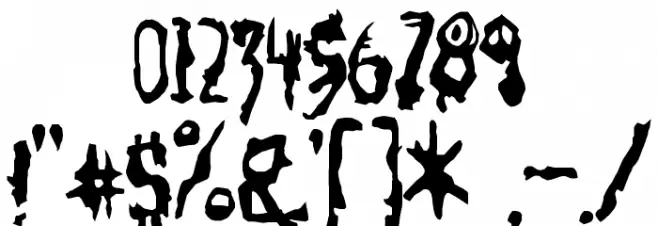 SoRunDown-Regular Font OTHER CHARS