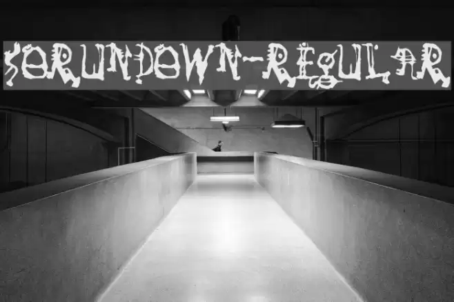 SoRunDown-Regular Font examples