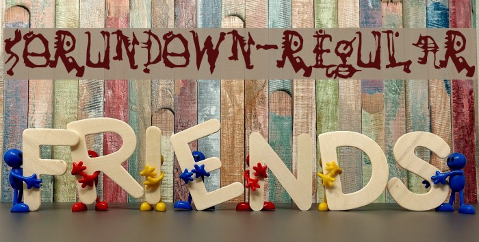 SoRunDown-Regular Font examples