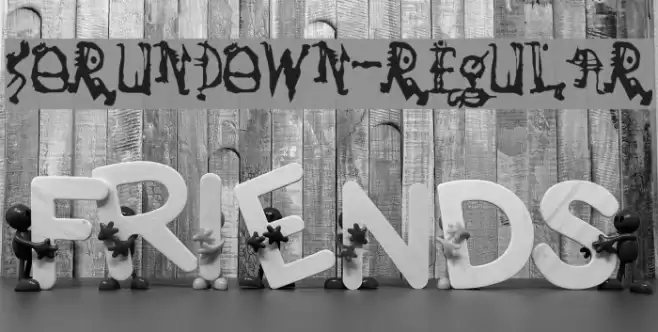 SoRunDown-Regular Font examples