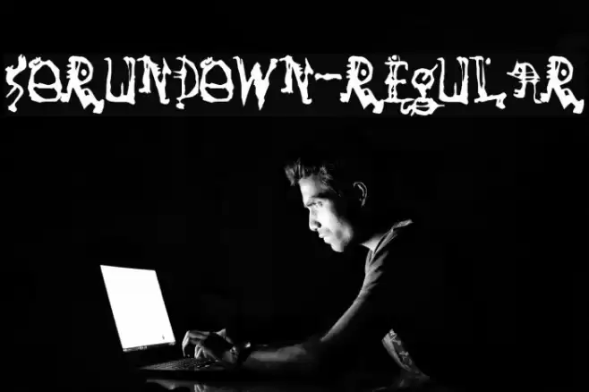 SoRunDown-Regular Font examples