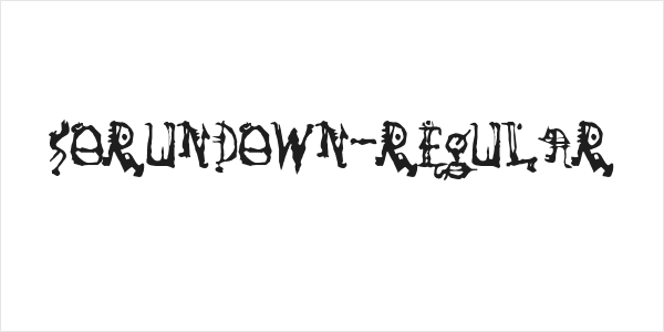 SoRunDown-Regular Logo