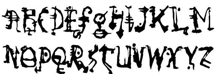 SoRunDown-Regular Font LOWERCASE