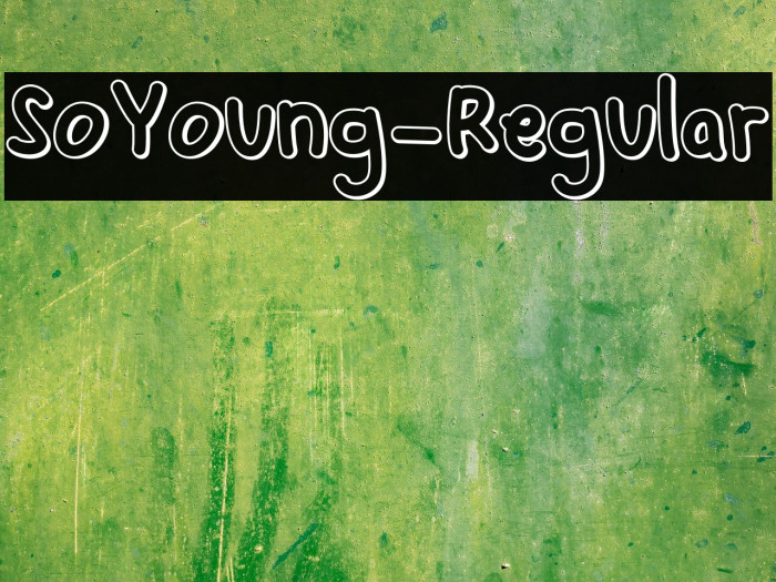 SoYoung-Regular Font examples