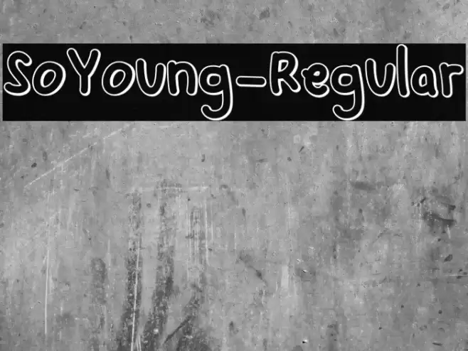 SoYoung-Regular Fuentes examples