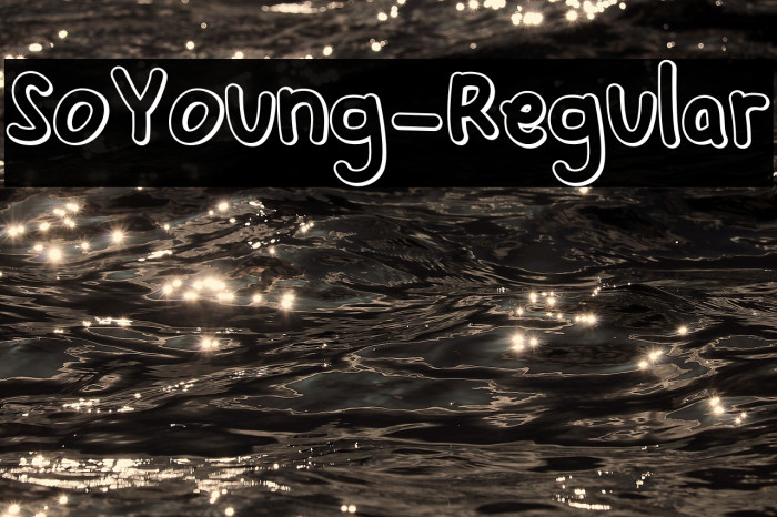 SoYoung-Regular Font examples