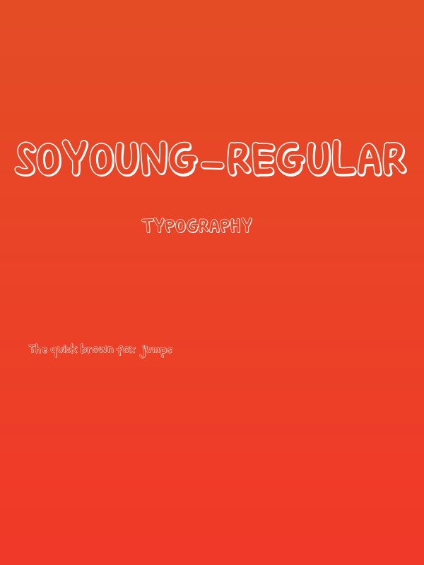 SoYoung-Regular Poster