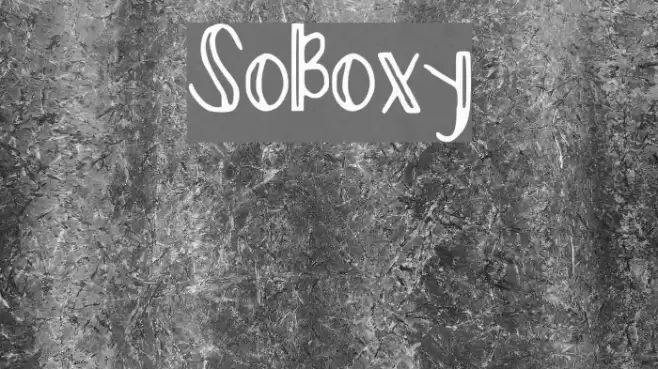 So_Boxy Font examples