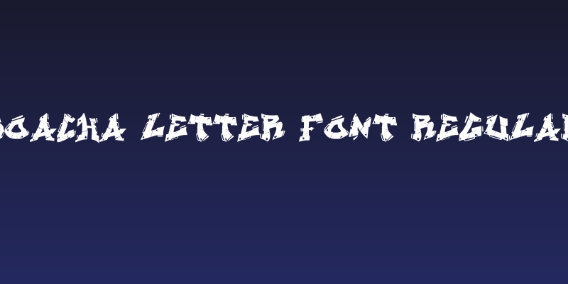 Soacha Letter Font Regular Social Header