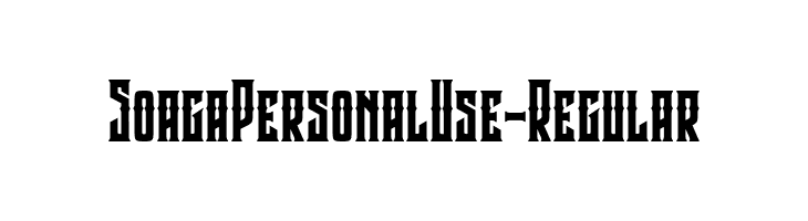 SoagaPersonalUse-Regular  フリーフォントのダウンロード