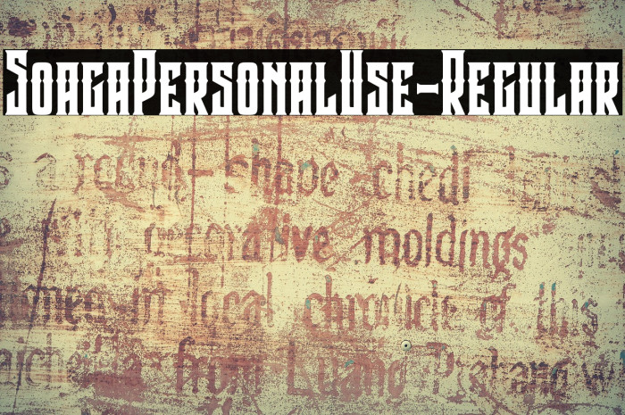 SoagaPersonalUse-Regular Example 3