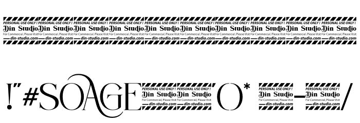 Soage Personal Use Font OTHER CHARS