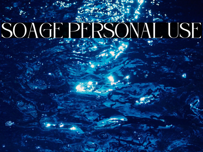 Soage Personal Use Example 1