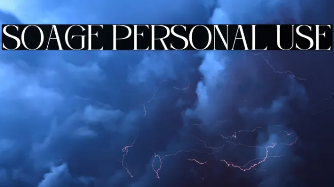 Soage Personal Use Example 3