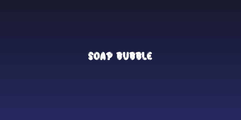 Soap Bubble Social Header