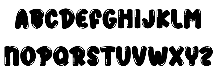 Soap Bubble Font LOWERCASE