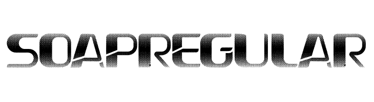 Soap Regular  フリーフォントのダウンロード