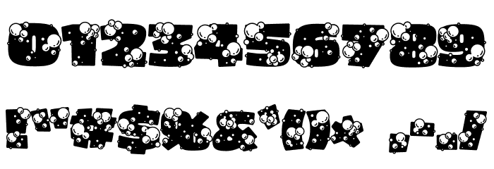 Soapy Bubbles Free Font OTHER CHARS