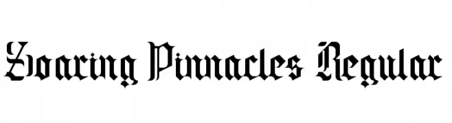 Soaring Pinnacles Regular  Скачать бесплатные шрифты