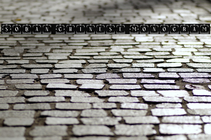 Soban Chinese Monogram Example 1