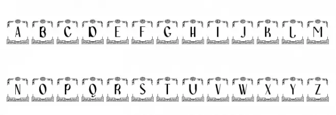 Soban Chinese Monogram Font LOWERCASE
