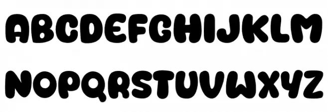 Sobear Schriftart Groß
