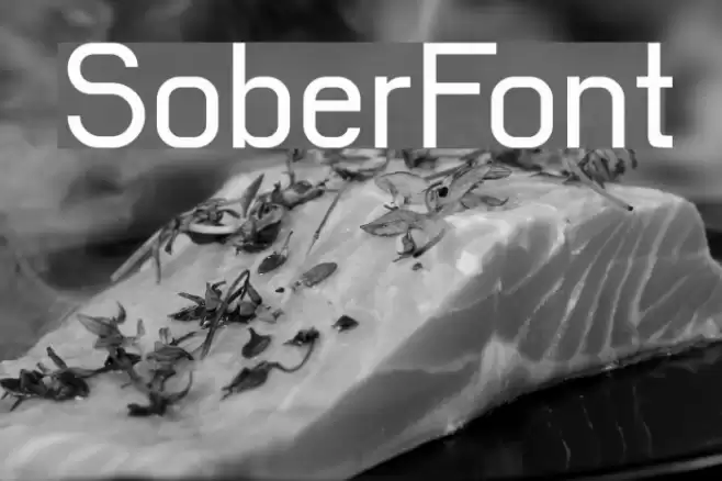 Sober Font examples