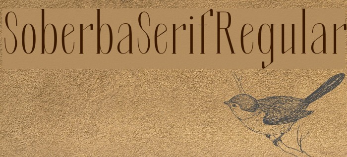 SoberbaSerif-Regular Font examples