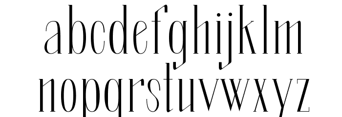 SoberbaSerif-Regular Font LOWERCASE