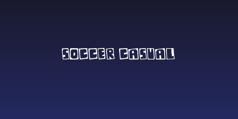 Soccer Casual Social Header
