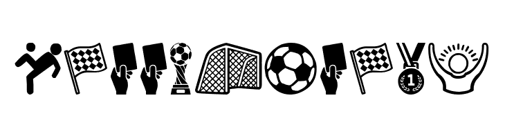 Soccer Icons  Frei Schriftart Herunterladen