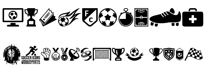 Soccer Icons Font OTHER CHARS