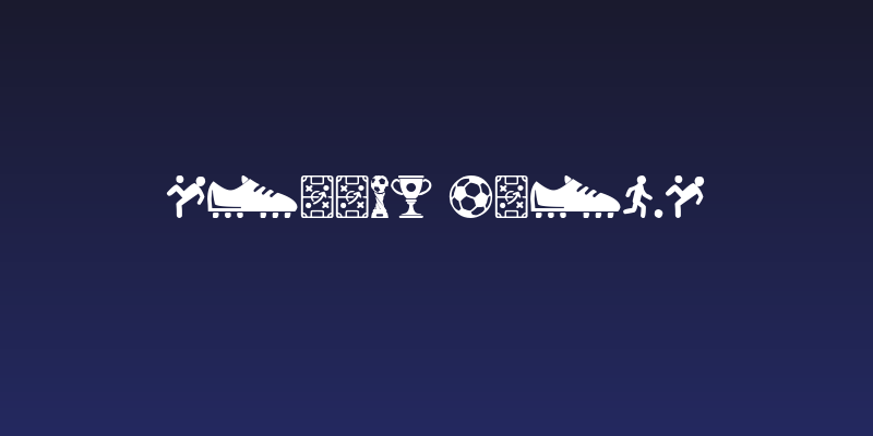 Soccer Icons Social Header