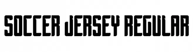 Soccer Jersey Regular  नि: शुल्क फ़ॉन्ट्स डाउनलोड