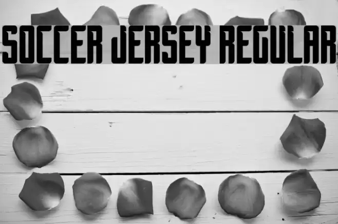 Soccer Jersey Regular Font examples