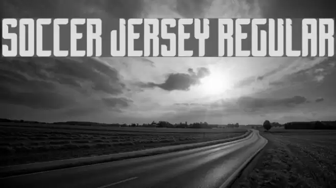 Soccer Jersey Regular Font examples