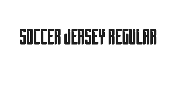 Soccer Jersey Regular Logo