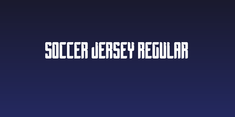 Soccer Jersey Regular Social Header