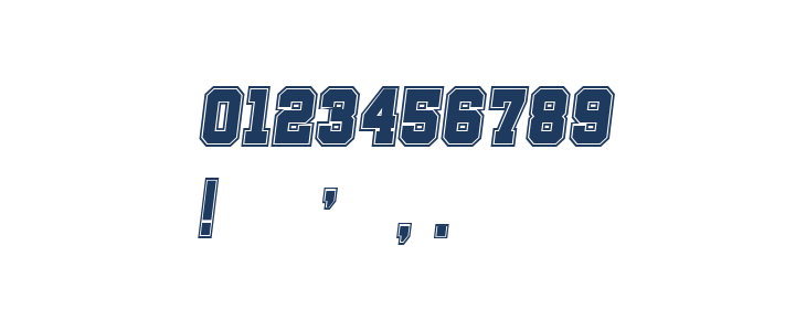 Soccer League College Italic Other Characters