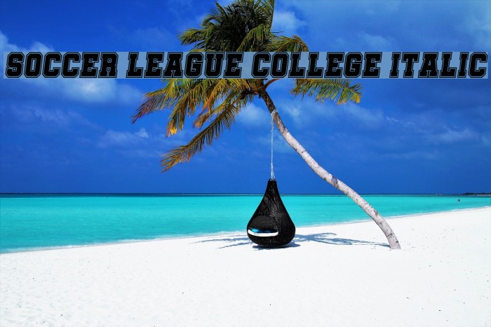 Soccer League College Italic Example 3