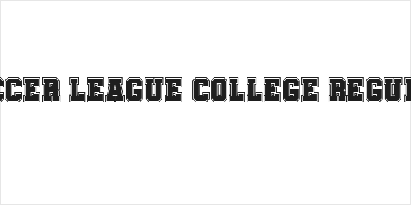 Soccer League College Regular Logo