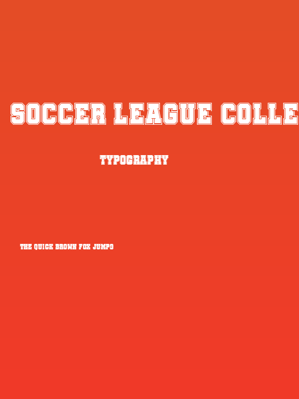 Soccer League College Regular Poster