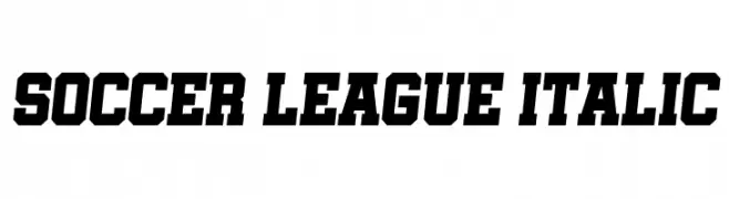 Soccer League Italic  Скачать бесплатные шрифты